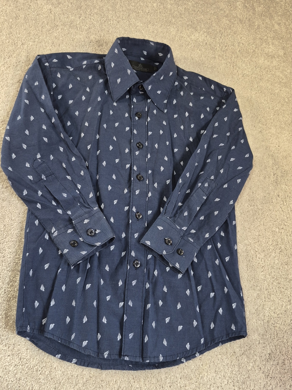 Vittorino Boys Size 8 Dress Shirt